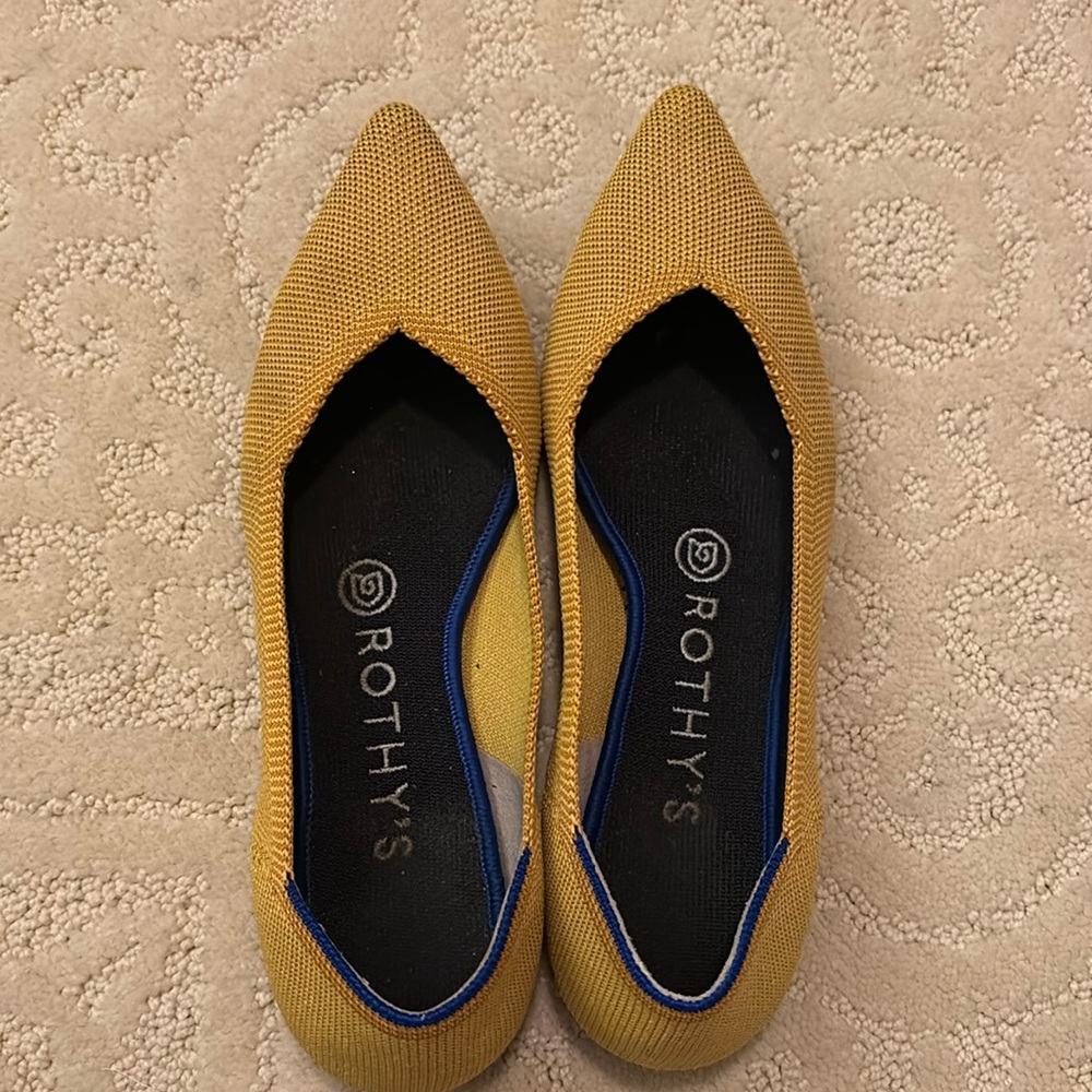 Yellow Rothy’s flats
